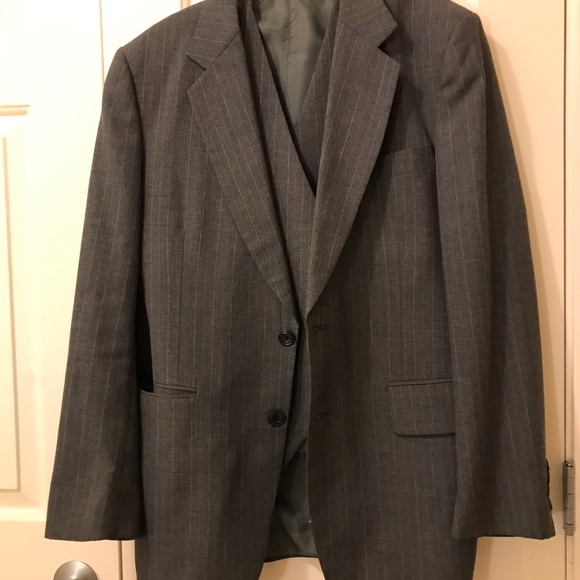 Vintage Mens Blazer & Waist coat Grey Size Small - Picture 4 of 12